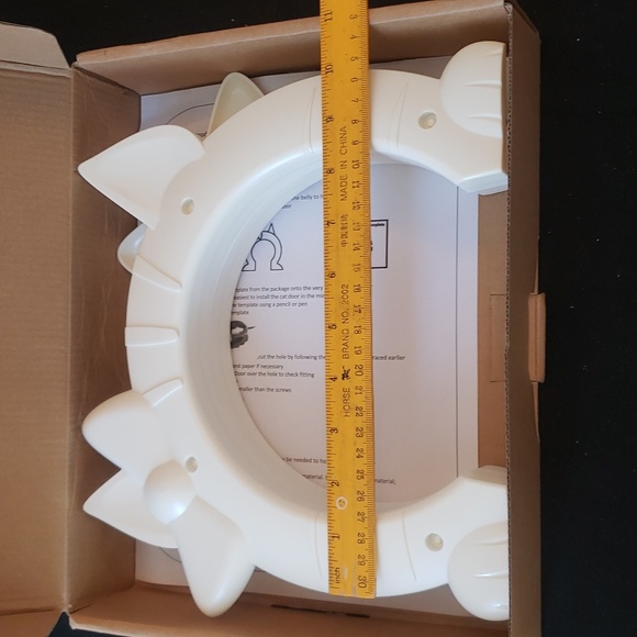 Cat Door Small Pet Door White NIB Paw Ballet - Picture 4 of 5